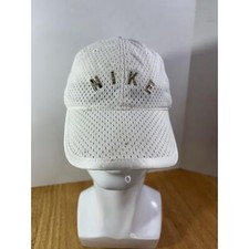 Boné Nike Tailwind Fit Dry 6 painéis branco Strapback leve corrida corrida caminhada comprar usado  Enviando para Brazil