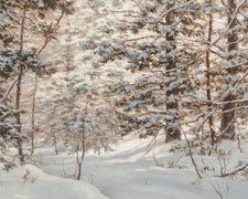Antique snowy forest for sale  Vancouver