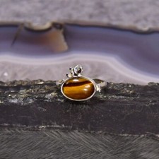Tigerauge ring 925er gebraucht kaufen  Berlin