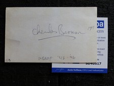 CHARLES BRONSON autógrafo assinado 5x3 cartão de índice autografado certificado de autenticidade ACOA comprar usado  Enviando para Brazil