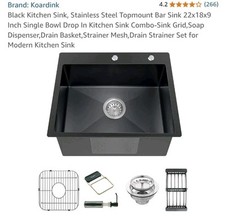 Black kitchen sink for sale  Akron