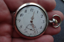 Breguet Spiral Poket Watch 800 prata antigo 15 rubis comprar usado  Enviando para Brazil