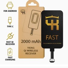 Receptor sem fio YKing carga rápida permite carga sem fio em qualquer telefone caixa aberta comprar usado  Enviando para Brazil