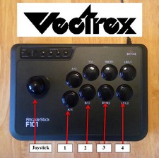 Painel de controle de joystick controlador modificado Mayflash Arcade Stick para Vectrex Mod comprar usado  Enviando para Brazil