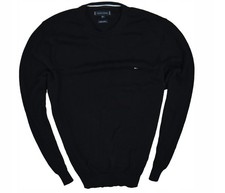 TOMMY HILFIGER Premium Bawełna Czarny Sweter męski XXL na sprzedaż  PL