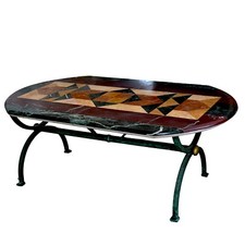 Mesa Con Piso En Mármol Natural de Lujo Acabado Home Decor 120x70cm H 45cm comprar usado  Enviando para Brazil