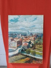 Quadro Ad Olio  su Tela Pietro Lietti Firenze Cm 50 X 75 Perfette Condizioni, usado comprar usado  Enviando para Brazil