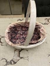 White lined basket for sale  HUNTINGDON