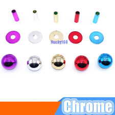 Joystick arcade bola top cromado transparente com capa à prova de poeira eixo manga peças comprar usado  Enviando para Brazil