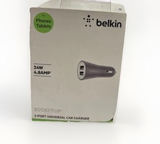 Usado, Carregador de carro universal Belkin boost up caixa aberta, 2 portas - cinza comprar usado  Enviando para Brazil