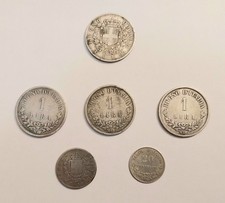 N.6 monete arg. usato  Tuscania