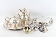 Juego de platos y té vintage Silver Plate Ware Inc 7390 g segunda mano  Embacar hacia Mexico