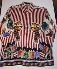 SEDA METÁLICA Por P.E.K importa mariachi/charro camisa manga comprida NOS tamanho L 8V  comprar usado  Enviando para Brazil