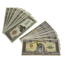 10+10 peças presentes notas de papel americano de 100.000 dólares e um milhão de dólares comprar usado  Enviando para Brazil
