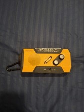 Radio meteorológica portátil FosPower FOSPWB2376 manivela solar de emergencia NOAA probada segunda mano  Embacar hacia Mexico