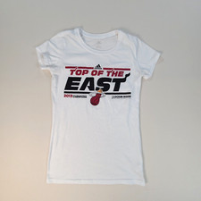 Miami Heat Shirt Womens Small White NBA Basketball Top Of The East comprar usado  Enviando para Brazil