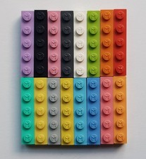 LEGO MODULEX 16 TIJOLOS 1x5 COM LOGOTIPO M  comprar usado  Enviando para Brazil