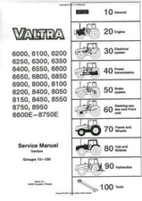 Trator Valtra 6900 8000 8100 8200 840 8050 8150 8450 8550 8750 8950 manual comprar usado  Enviando para Brazil
