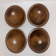 Vintage WOODCRAFTERY Tigelas de Salada Ovais de Madeira Conjunto de 4 Feitas nos EUA 6,5” FALHAS comprar usado  Enviando para Brazil