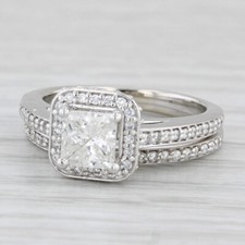 1.45ctw princess diamond for sale  USA