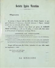 Societa ippica vicentina usato  Mantova