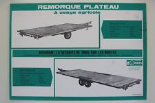 Prospectus remorques plateau d'occasion  Auneau