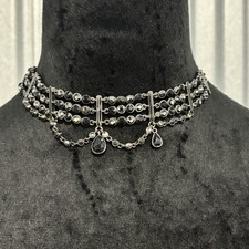 Black beaded choker for sale  Mahwah
