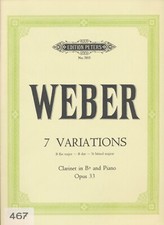 Noten weber variationen gebraucht kaufen  Dinkelsbühl
