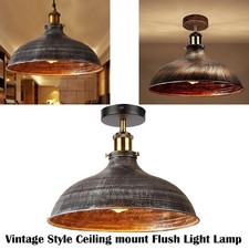 Lampa sufitowa w stylu vintage przemysłowy dom wiejski półtynkowy rustykalna lampa UK na sprzedaż  Wysyłka do Poland