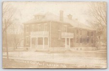 Lacon IL Cold Frost Settles Over Marshall County Jail ~ Duas varandas RPPC 1908 PC comprar usado  Enviando para Brazil