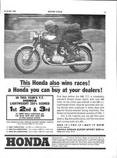 1962 advert honda for sale  SIDCUP