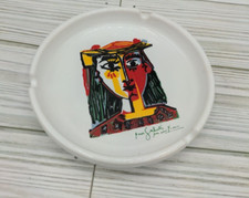 Picasso Busto de Uma Mulher com Chapéu 1994 Réplica de Espadma Bandeja de Cinzas Bugigangas Prato Repro, usado comprar usado  Enviando para Brazil