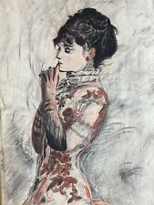 Kohlestift zeichnung portrait gebraucht kaufen  Schwabmünchen