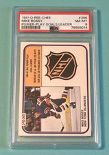 1981 OPC O-Pee-Chee Mike Bossy Power Play Goals Leader #386 PSA 8 comprar usado  Enviando para Brazil