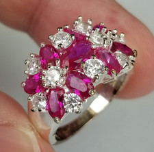 Sterling silver ruby for sale  Alexandria