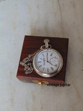 Usado, Relógio de bolso Elgin vintage feito à mão colecionável antigo relógio de bolso de latão PRESENTE comprar usado  Enviando para Brazil