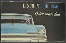1956 lincoln facts for sale  Olympia