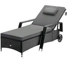 Sonnenliege polyrattan schwarz gebraucht kaufen  Pfronten