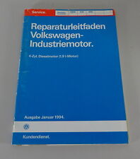 Manual de oficina VW motor industrial 1.9L diesel 028.B / ADE / ADG suporte 01/1994 comprar usado  Enviando para Brazil