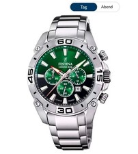 Festina Chrono Bike 45mm Silberfarbenes Edelstahlgehäuse - Beschreibung lesen! comprar usado  Enviando para Brazil