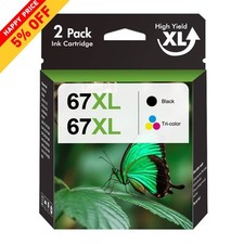 Usado, Cartucho de tinta 67XL para HP 67 Ink Deskjet 2700e 2752e 2755e 4155e Envy 6055e 6455 comprar usado  Enviando para Brazil