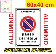 Cartello alluminio passo usato  Maddaloni