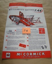 JG Mc CORMICK IH Moissonneuse F 44 no SFV Fiat IH Deutz Ford Lanz Someca Zétor comprar usado  Enviando para Brazil