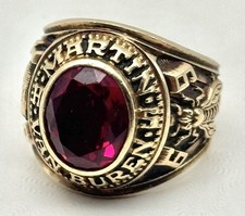 1969 Martin Van Buren High School Queens NY 10K anel classe ouro - 14,5 gramas! comprar usado  Enviando para Brazil