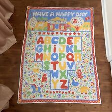 Colcha de bebê edredom cobertor vintage alfabeto ABC tenha um dia feliz animais macio comprar usado  Enviando para Brazil