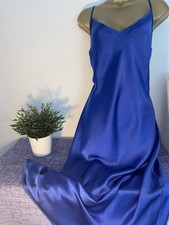 Silky blue satin for sale  NOTTINGHAM