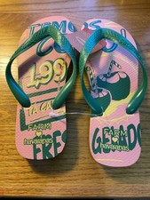 Sandálias chinelo Havaianas Farm Rio unissex 7/8W 6/7M biqueira tanga verde comprar usado  Enviando para Brazil