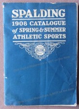 Orig 1908 Spalding Catálogo Equipamento Esportivo Atlético Beisebol Golfe Basquete+ comprar usado  Enviando para Brazil