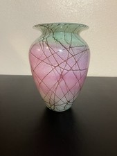 MICHEAL NOUROT STUDIO VASO DE VIDRO ARTE BENICIA CALIFÓRNIA assinado + datado de 1990 comprar usado  Enviando para Brazil