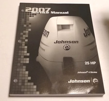 Johnson 2007 25 hp manual de serviço 4 tempos motor de popa 25hp oficina de reparo comprar usado  Enviando para Brazil